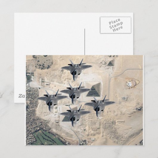 F-22の艦隊 ポストカード (正面/裏面)