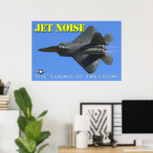 F-22ジェット騒音ポスター ポスター (ホームオフィス)