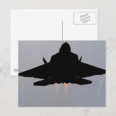 F-22ステルス戦闘機 ポストカード (正面/裏面)