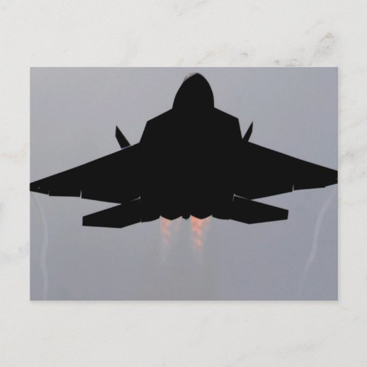 F-22ステルス戦闘機 ポストカード (正面)
