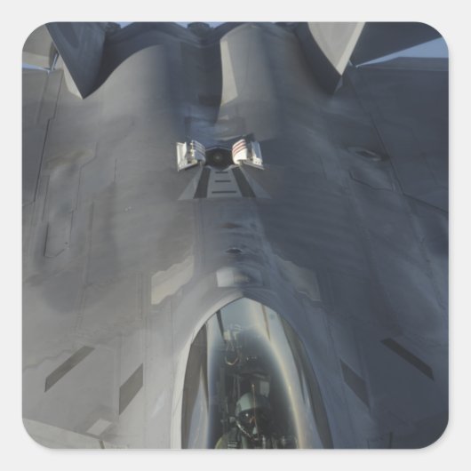 F-22ラプターがfを受け取る位置に移動する スクエアシール (正面)