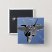 F-22ラプターがf2を受け取る位置に移動する 缶バッジ (正面&裏面)