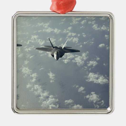 F-22ラプターの3船構成 メタルオーナメント (正面)