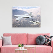 F-22ラプターは、KC-135から燃料を受ける キャンバスプリント (インサイチュ (リビング))