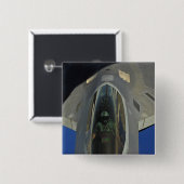 F-22ラプターは、KC-135から燃料を受ける 缶バッジ (正面&裏面)