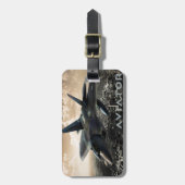 F-22ラプタージェット戦闘機 ラゲッジタグ (正面縦)