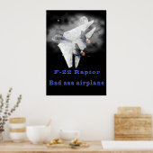 F-22ラプターデザイン ポスター (キッチン)