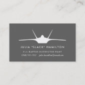 F-22ラプターパイロット 名刺 (正面)