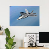 F-22ラプター航空機 ポスター (ホームオフィス)