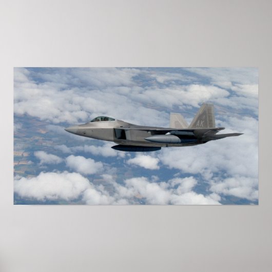 F-22ラプター航空機 ポスター (正面)
