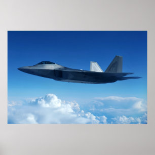 F-22ラプター航空機 ポスター