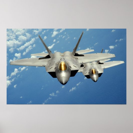 F-22ラプター航空機 ポスター (正面)