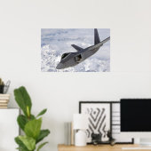 F-22ラプター航空機 ポスター (ホームオフィス)