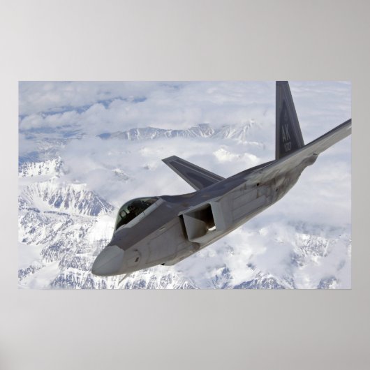 F-22ラプター航空機 ポスター (正面)