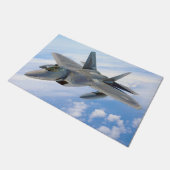F-22ラプター軍隊ジェット ドアマット (アングル)
