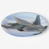 F-22ラプター軍隊ジェット ペーパープレート (アングル)
