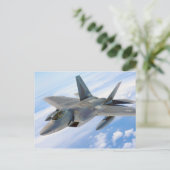 F-22ラプター軍隊ジェット ポストカード (スタンド正面)
