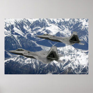 F-22ラプター飛行 ポスター