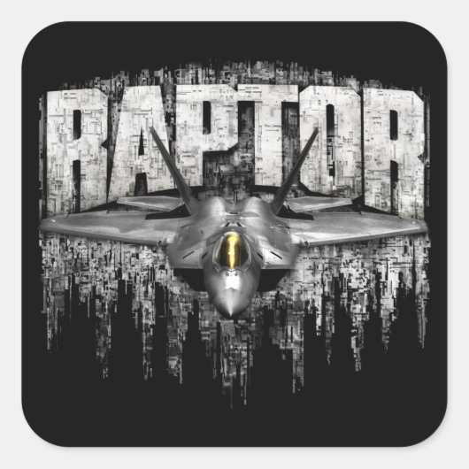 F-22ラプター スクエアシール (正面)