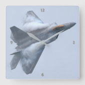 F-22ラプター スクエア壁時計 (正面)