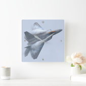 F-22ラプター スクエア壁時計 (ホーム)