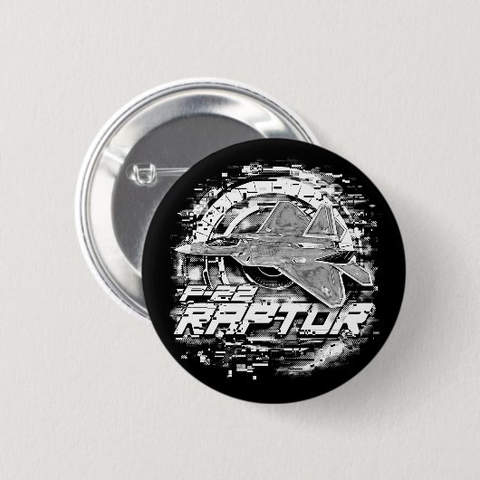 F-22ラプター 缶バッジ (正面&裏面)