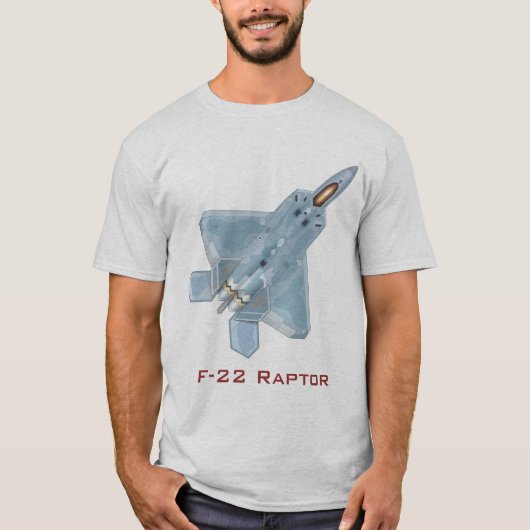 F-22猛禽のTシャツ Tシャツ (正面)