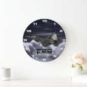 F-22猛禽 ラージ壁時計 (ホーム)