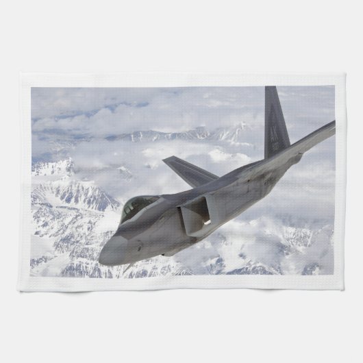 F-22 ラプター エルメンドルフ空軍基地 キッチンタオル (横)
