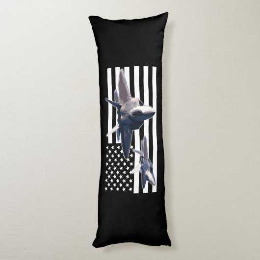 F-22 (黒い旗) ボディピロー (裏面 (縦))