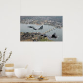 F-22 RaptorおよびF-15 Eagle ポスター (キッチン)