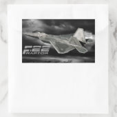 F-22 RAPTOR長方形ステッカー 長方形シール (バッグ)