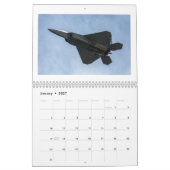 F-22 Raptor Calendar カレンダー (1月 2027)