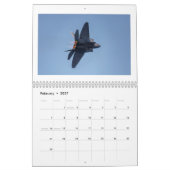 F-22 Raptor Calendar カレンダー (2月 2027)