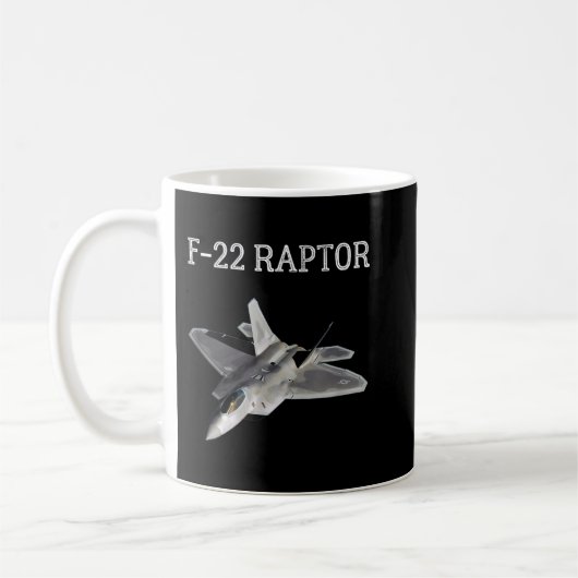 F-22 Raptor Shirt カッコいい Fighter Jet F22 Raptor Jet コーヒーマグカップ (左)