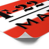 F-22 Raptor USAポスター ポスター (角)