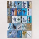 F-22Aラプター「モンタージュ」 ジグソーパズル (縦)