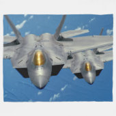 F-22A ラプター フリースブランケット (正面(横))