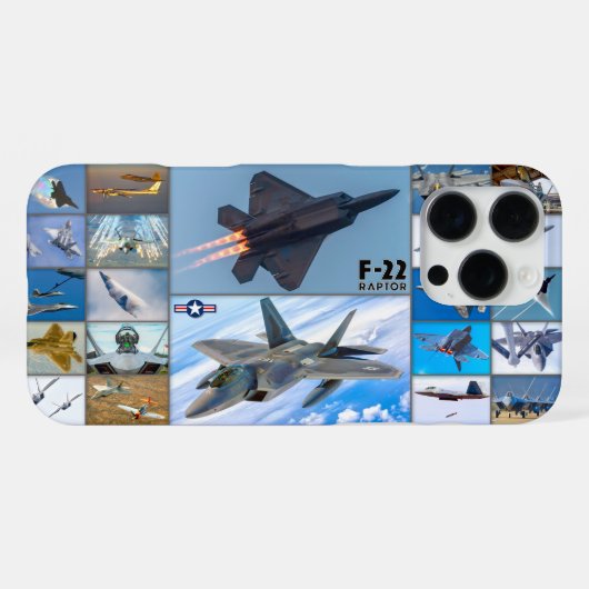 F-22A ラプター "モンタージュ" iPhoneケース (裏面横)