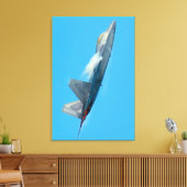 F-22A ラプター 24x36 キャンバスプリント (インサイチュ (リビング))