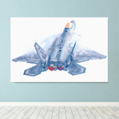F-22A ラプター 32x48 キャンバスプリント (インサイチュ (ウッドフロア))