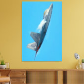 F-22A ラプター 32x48 キャンバスプリント (インサイチュ (リビング))