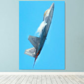 F-22A ラプター 32x48 キャンバスプリント (インサイチュ (ウッドフロア))
