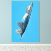 F-22A ラプター 40x60 キャンバスプリント (インサイチュ (ウッドフロア))
