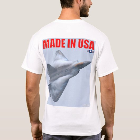 F-22A RAPTOR – 米国製 Tシャツ (裏面)