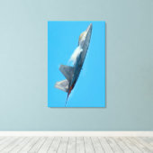 F-22A RAPTOR 24x36 キャンバスプリント (インサイチュ (ウッドフロア))