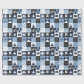 F-35および355FS《鳥》ハヤブサホリデースクエア ラッピングペーパー (フラット)