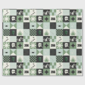 F-35と356FSデーモンホリデースクエア ラッピングペーパー (フラット)