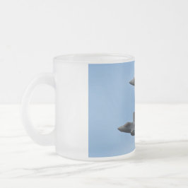 F-35とF-22戦闘機 フロストグラスマグカップ