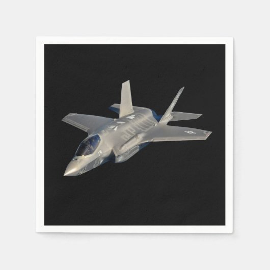 F-35稲妻IIパンサージェット戦闘機 スタンダードカクテルナプキン (正面)